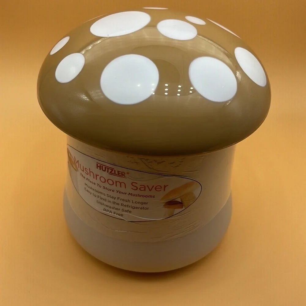 Hutzler Mushroom Saver or Storage Container Brown/Toadstool Style - Picture 6 of 10